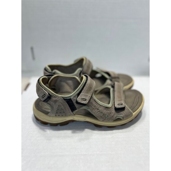 Ecco Womens off road Sandals Size 6 or 37 lite moon rock Leather Open Toe - Picture 4 of 10